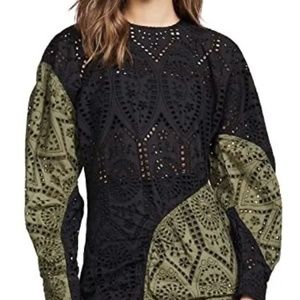 Ganni Cotton Eyelet Mini Dress size XS-S/ 36